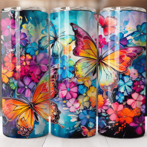 טאמבלר שלושה פרפרים צבעוניים